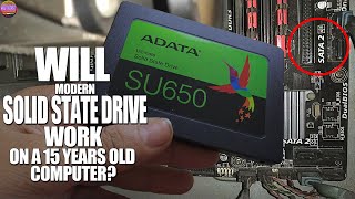 ADATA Ultimate SU650 240GB SSD Review  Will a modern SSD work on a 15 years old Computer mvstudio [upl. by Karb]