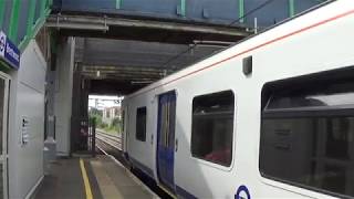 Tfl Rail Class 315s departing Brentwood 30062017 [upl. by Anaira]