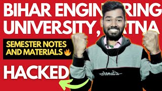 FREE NOTES AND MATARIALS FOR ALL BIHAR ENGINEERING UNIVERSITY 🔥 HACKED 🥺 [upl. by Teddi264]