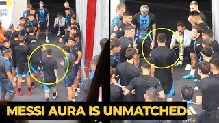 Unseen footage VIRAL show MESSI teammates making the hallway for the GOAT to pass in tunnel [upl. by Tnafni]