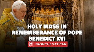 From the Vatican  Holy Mass for Pope Benedict XVI on the First Anniversary of His Passing  2023 [upl. by Notyard]