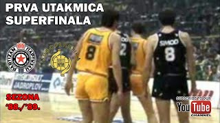 Partizan  Jugoplastika sezona 198889  Prva utakmica finala Play  offa [upl. by Seda266]