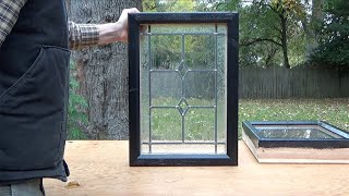 Leaded window build for the offgrid cabin [upl. by Freed]