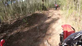 ENDURO GO PRO ON BOARD senderos villa gesell carilo Honda tornado viral enduro [upl. by Tace]