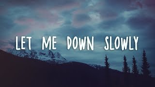 Alec Benjamin  Let Me Down Slowly Lyrics [upl. by Hayyikaz612]