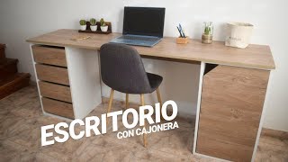 ESCRITORIO CON CAJONERA Desk with Drawers  PROYECTO MUEBLE [upl. by Wolbrom762]