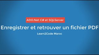 Enregistrer et retrouver des fichier PDF en C et SQL Server [upl. by Kinzer206]