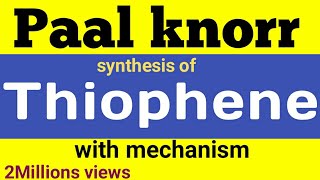 paal knorr synthesis of Thiophene with mechanism [upl. by Ambrosi]