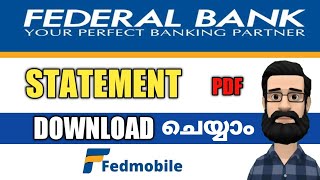 Fedmobile Statement Download  How to Download Statement from federal bank net banking  ALL4GOOD [upl. by Ynaffat]