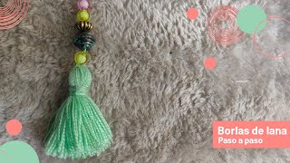 Cómo hacer BORLAS de lana o hilo en 5 minutos  Tassels 🧶✂️🧶 [upl. by Doran]