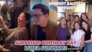 RUFFA GUTIERREZ BIRTHDAY CELEBRATION SINORPRESA NG ANAK AT NI HERBERT BAUTISTA KASAMA MGA KAIBIGAN [upl. by Nimzaj]