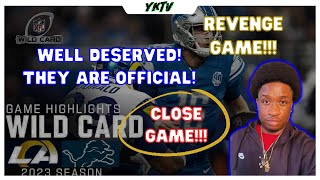 Rams vs Lions Reaction  NFL Playoffs Super Wild Card Weekend 20232024 [upl. by Muraida941]