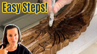 How To Use Gel Stain Over Stain Without Sanding  How To Stain Wood Darker [upl. by Leruj]