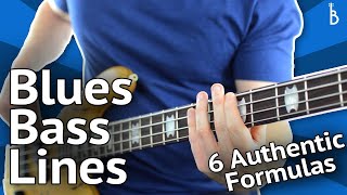 Blues Bass Lines 6 Authentic Formulas That Work Every Time [upl. by Swen]