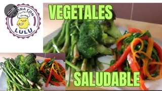 SALTEADO DE VERDURAS Receta saludable con sólo vegetales [upl. by Netsirhc463]