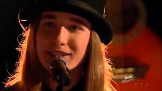 Sawyer Fredericks moments in between on the Voice Season  8 [upl. by Annawik]