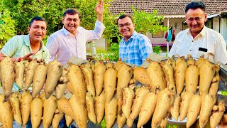 Bharela Marcha with Chavana masala ka bhajiya  village cooking masti  Darshak Kathrotiya vlog [upl. by Hirai81]