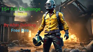 bgmi v free fire  15 kill challenge  Bgmi  kill  Challenge  Free fire  After deleted Free fire [upl. by Nnarefinnej]