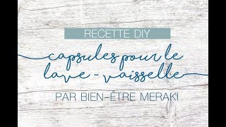 DIY Pastilles LAVEVAISSELLE avec huiles essentielles [upl. by Noreh606]