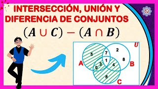 ✅ Intersección Unión y Diferencia de Conjuntos  Ejercicios  Diagramas de Venn [upl. by Arrim62]