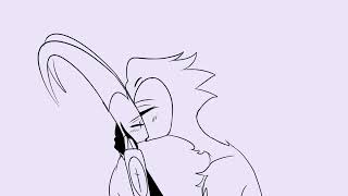 Stolas and Blitzo kiss fan animation [upl. by Inaluiak]