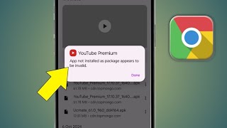 App not installed as package appears to be invalid  Chrome Browser Error  Tech Tube  2024 [upl. by Nylrebmik596]