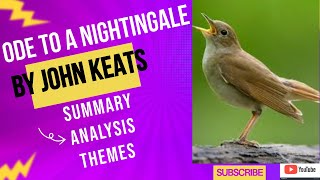 Ode to a Nightingale By John Keats l Summary Themes Structure Explained in Urdu l poetry [upl. by Geof]