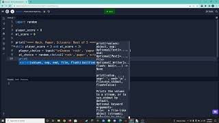 Python  Rock Paper Scissors while loops and conditionals [upl. by Bully]