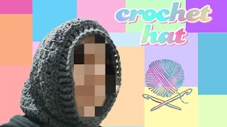 How To Crochet Hat Easy and Simple tutorialhoodie hat [upl. by Adrian]