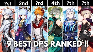 TOP 9 BEST C0 DPS RANKED  SS Tier DPS in  Genshin Impact [upl. by Vickie218]