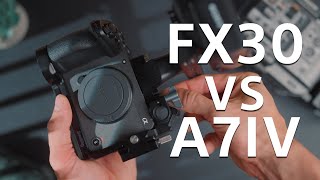 SONY FX30 vs SONY A7IV Who does it better [upl. by Clifton]