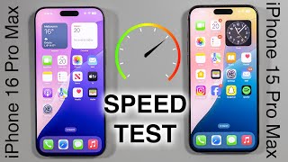 iPhone 16 Pro Max vs iPhone 15 Pro Max SPEED TEST [upl. by Eelyram400]