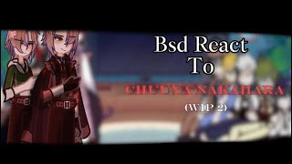 Bsd React to Chuuya Nakahara  WIP 2  PUT IN 2X SPEED [upl. by Eiknarf507]