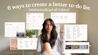 6 ways to create better todo lists in notion 📝✨ with due dates calendars progress bars  more [upl. by Halle]