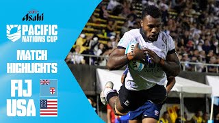 Fijian flair 🔥  Fiji v USA  Match Highlights  Asahi Super Dry Pacific Nations Cup [upl. by Danice]