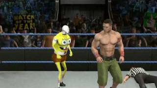 John Cena vs Spongebob Squarepants [upl. by Adnwahs]