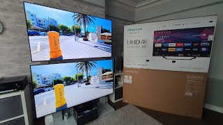 Samsung Crystal UHD vs Hisense QLED which sub £650 would we choose [upl. by Kendre]