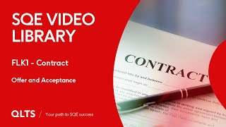 SQE Video Library – Contracts – Offer and Acceptance [upl. by Shinberg]