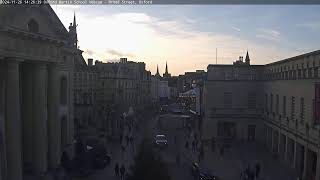 Oxford Martin School Webcam  Broad Street Oxford [upl. by Nairoc841]