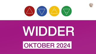 WIDDER ♈️ OKTOBER 2024 quotES LÖST SICH ZUM WOHLE ALLERquot  TAROT Monatslegung Tarotskop Kartenlegen [upl. by Schechter]