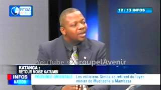 Retour de Moise Katumbi Analyse de Badibanga [upl. by Ahsemrac]