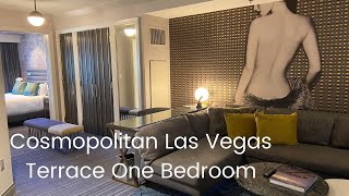 Cosmopolitan Las Vegas Terrace One Bedroom Fountain View Room Tour [upl. by Assenat63]