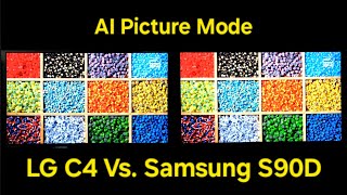 LG C4 OLED Vs Samsung S90D OLED Side by Side AI Picture Mode [upl. by Ewell306]