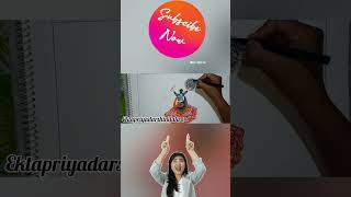 Navrati dress mandala art simple and easy mandala artart mandalarts [upl. by Aid645]