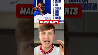 Kobbie Mainoo starts for England vs Slovakia 🏴󠁧󠁢󠁥󠁮󠁧󠁿🥶 football euro2024 ytshorts [upl. by Akined694]