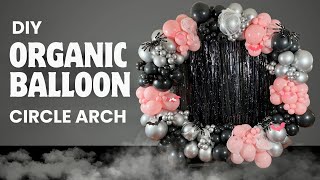 How To Make a Halloween Circle Balloon Arch Tutorial diy balloons [upl. by Anaert124]