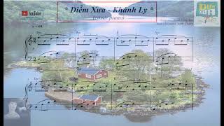 Diễm Xưa  sheet piano cover [upl. by Lynelle]