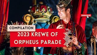 Darren Criss at 2023 Krewe of Orpheus parade 02202023  Compilation [upl. by Ailssa138]