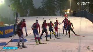 Skiskyting Verdenscup 2425 Løp 3 Stafett Menn Kontiolahti Finland [upl. by Yrekcaz994]