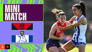 Melbourne v Kangaroos  Mini Match  Week 3 2024  AFLW [upl. by Airakaz]